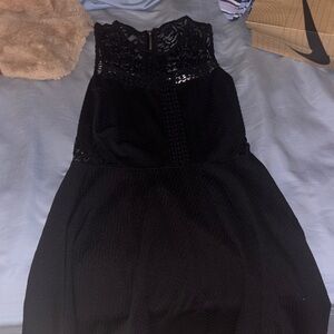 Marilyn Monroe Black Lace Midi Dress